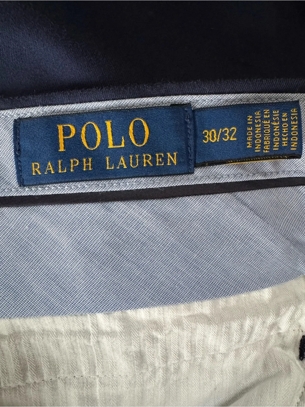 Polo Ralph Lauren Umpire Pant Flant Front Navy Blue Chino